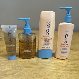 Skin So Soft Antibacterial Moisturizing Body Wash Lotion Hand Gel Set